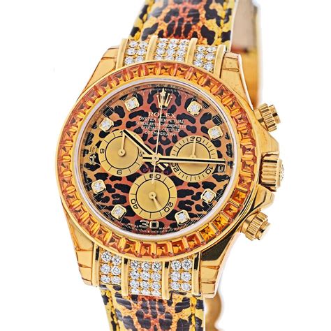 rolex daytona cosmograph leopard